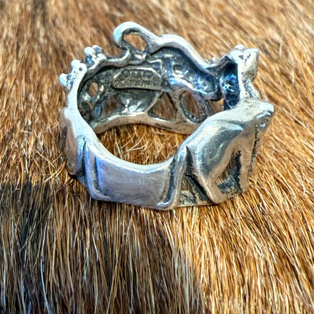 Sterling Silver Cat Ring Size 6 - Picture 12 of 12